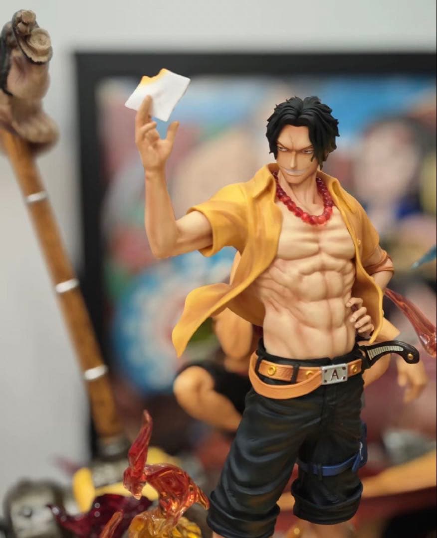 ワンピース 火拳のエース ガレージキット ガレキ スタチューX②