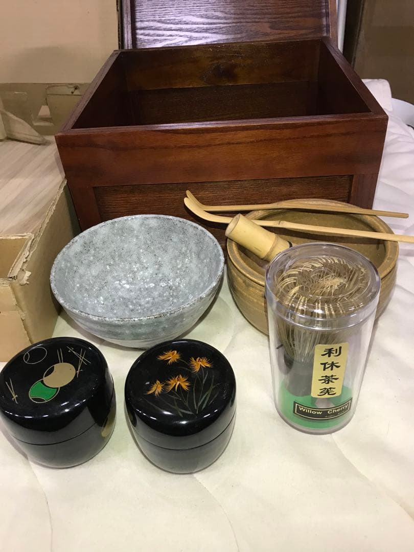 ♥未使用各務周海灰釉ぐい呑み桐箱付きぐい飲み骨董古玩