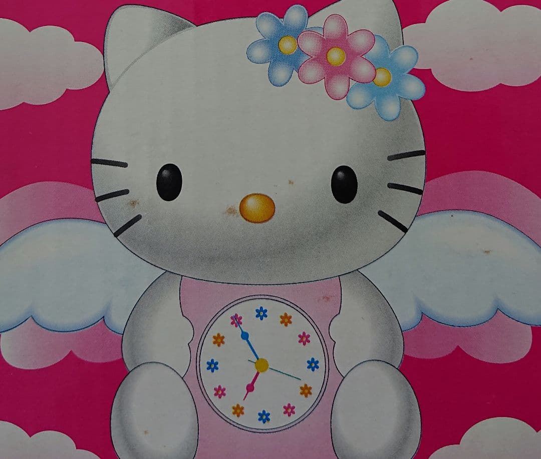 サンリオ ハローキティ パタパタウィングクロック ピンク エンジェル