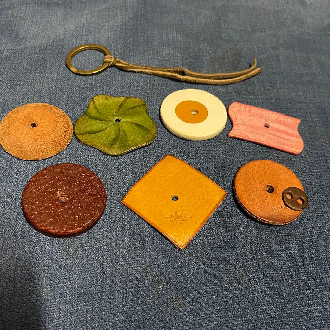 sim'sパーカー レザー ハンバーガー型キーリング テイクアウト袋付き