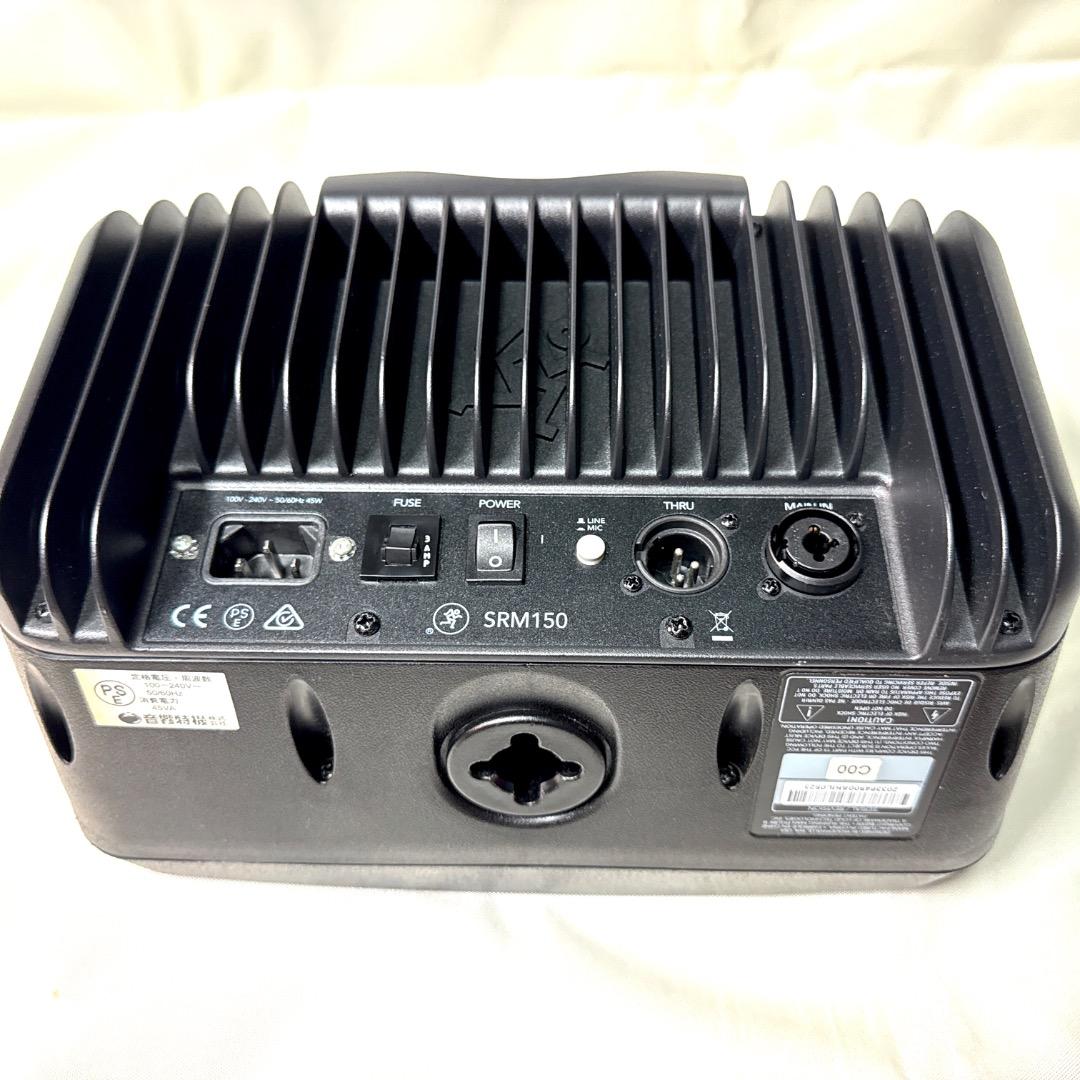 【美品】Mackie SRM150 コンパクトパワードスピーカー 別売バッグ付