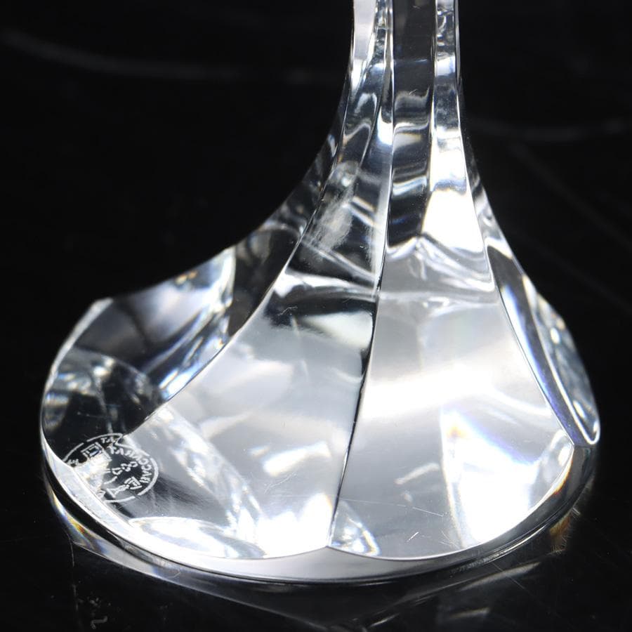 Y2935-1A バカラ クリスタル 超希少作品「ナルシス」ワイングラスの