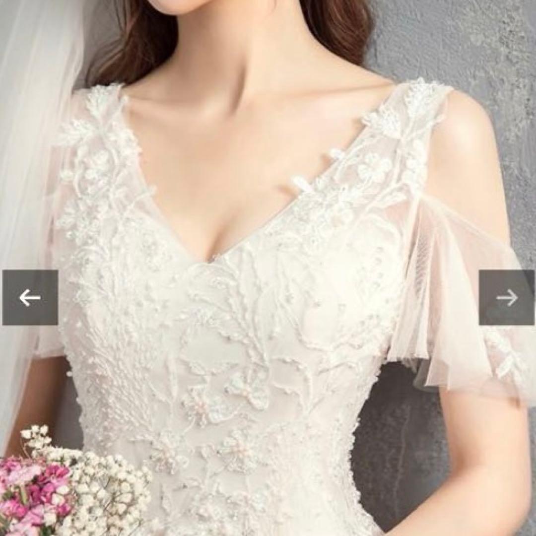 ウエディングドレス　Aライン