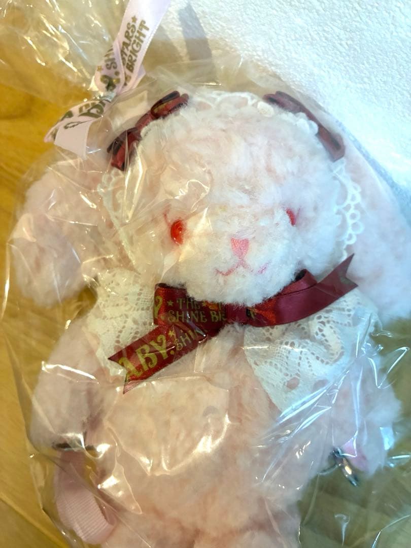 うさくみゃリュックミニミニ☆ピンク☆BABYロゴリボン - メルカリ