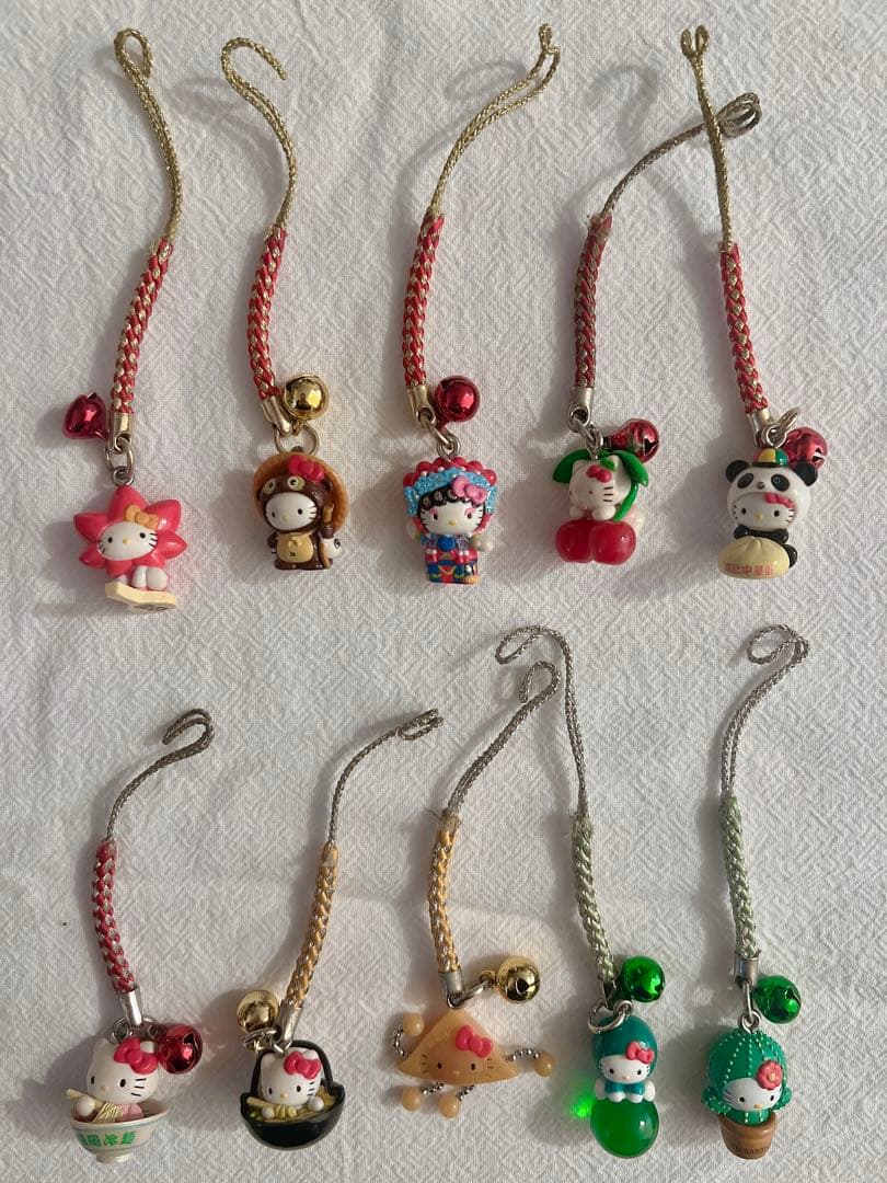 【まとめ売り】ハローキティ 根付け ストラップ チャーム 41個セット