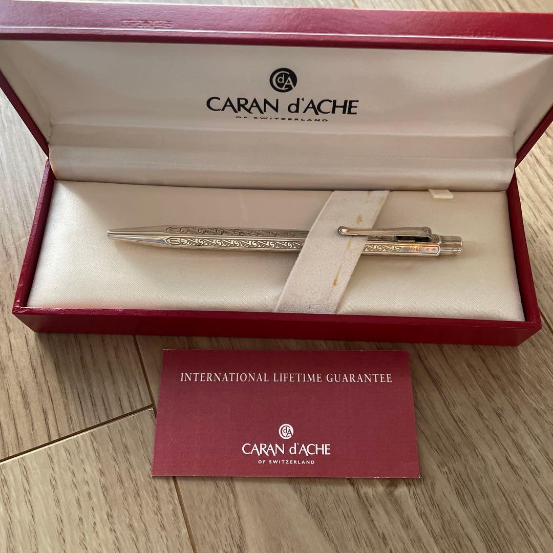CARAN D'ACHE カランダッシュ ボールペン シルバー 動作OK