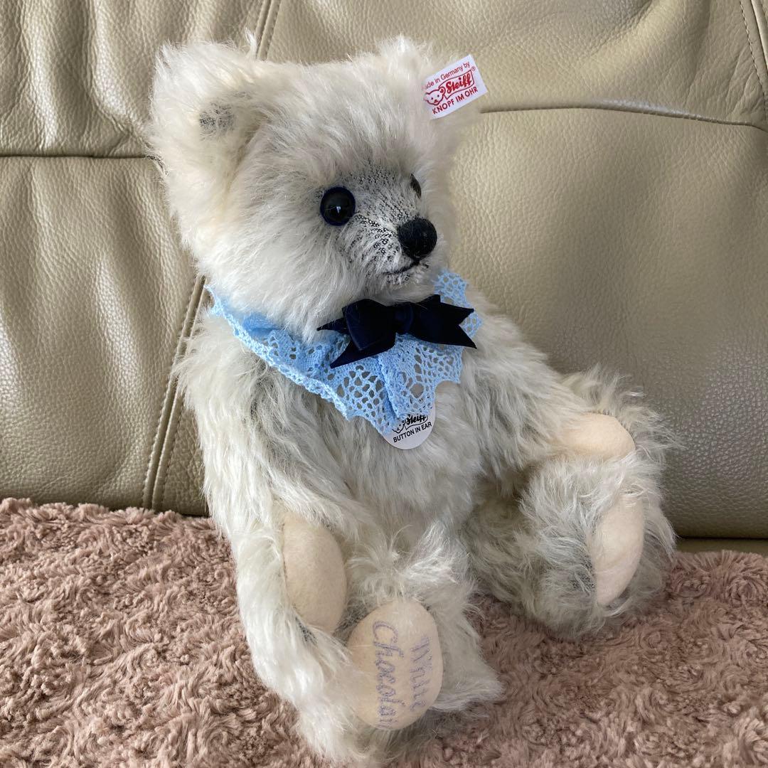 シュタイフ ホワイトチョコレート　限定　テディベア 30cm ぬいぐるみ