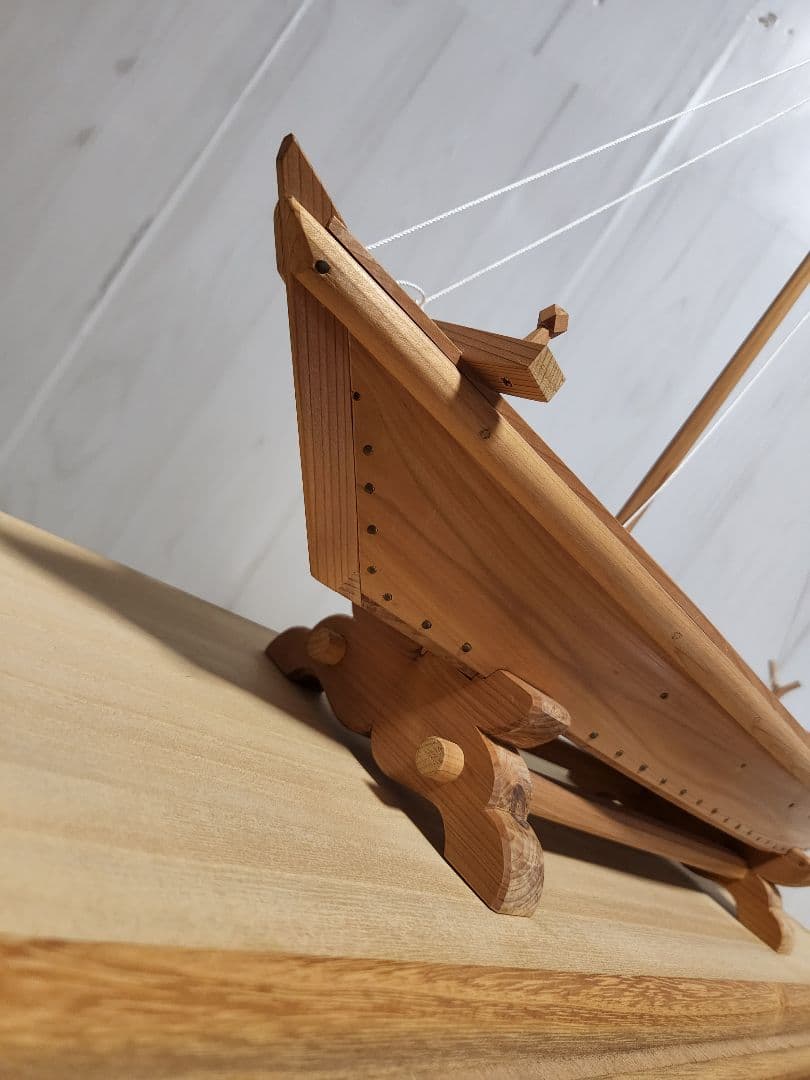 大工 手作り 木製模型船 ケース付き 世界に一つ プロによる安心梱包発送