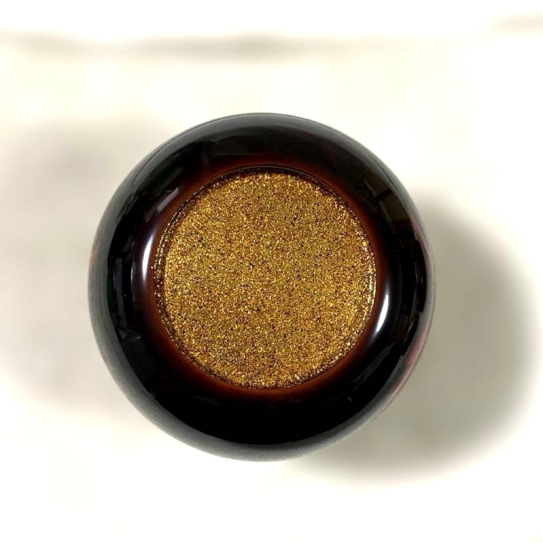 J-48 大棗 清峰銘『鵬雲斎好写 朱菊絵』 蒔絵 漆芸