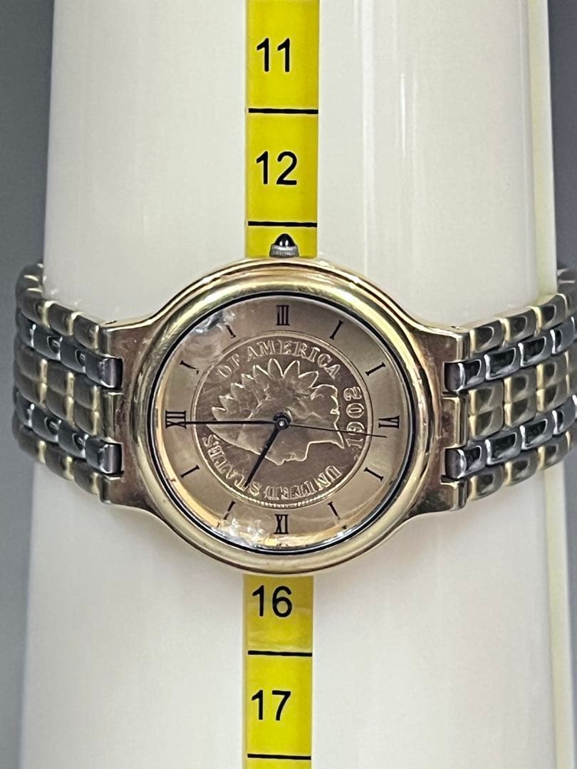 E382 金貨腕時計　Lune腕時計　ウォッチ　ゴールド腕時計　金貨