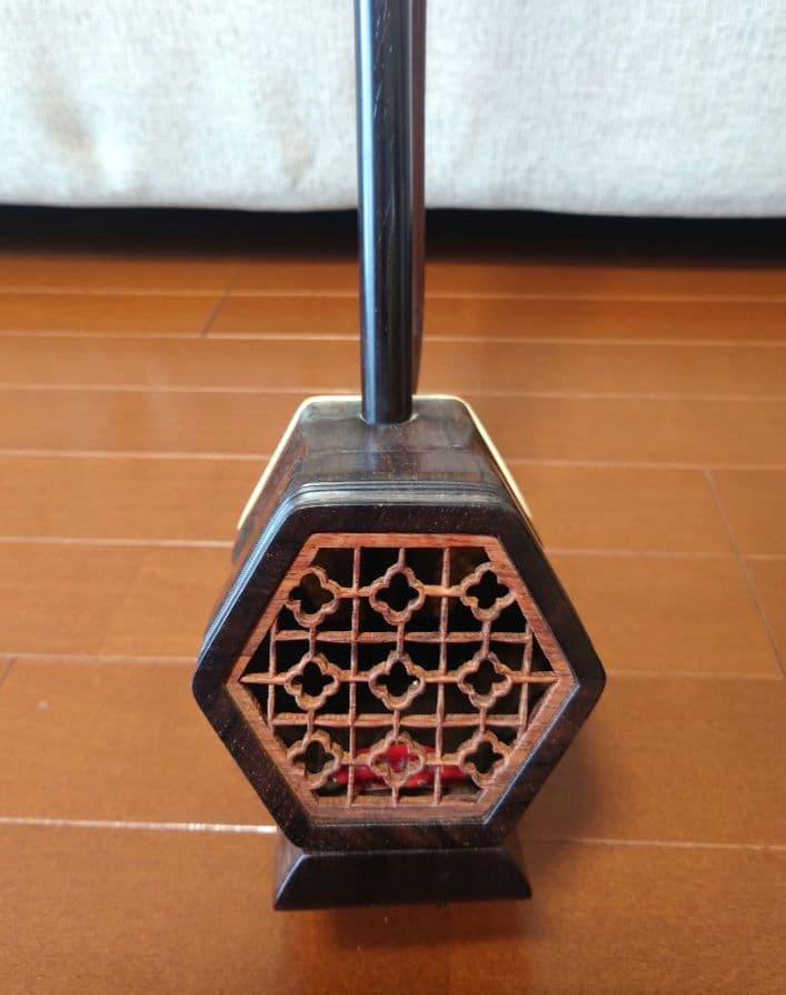 二胡　中国伝統弦楽器　ケース付き