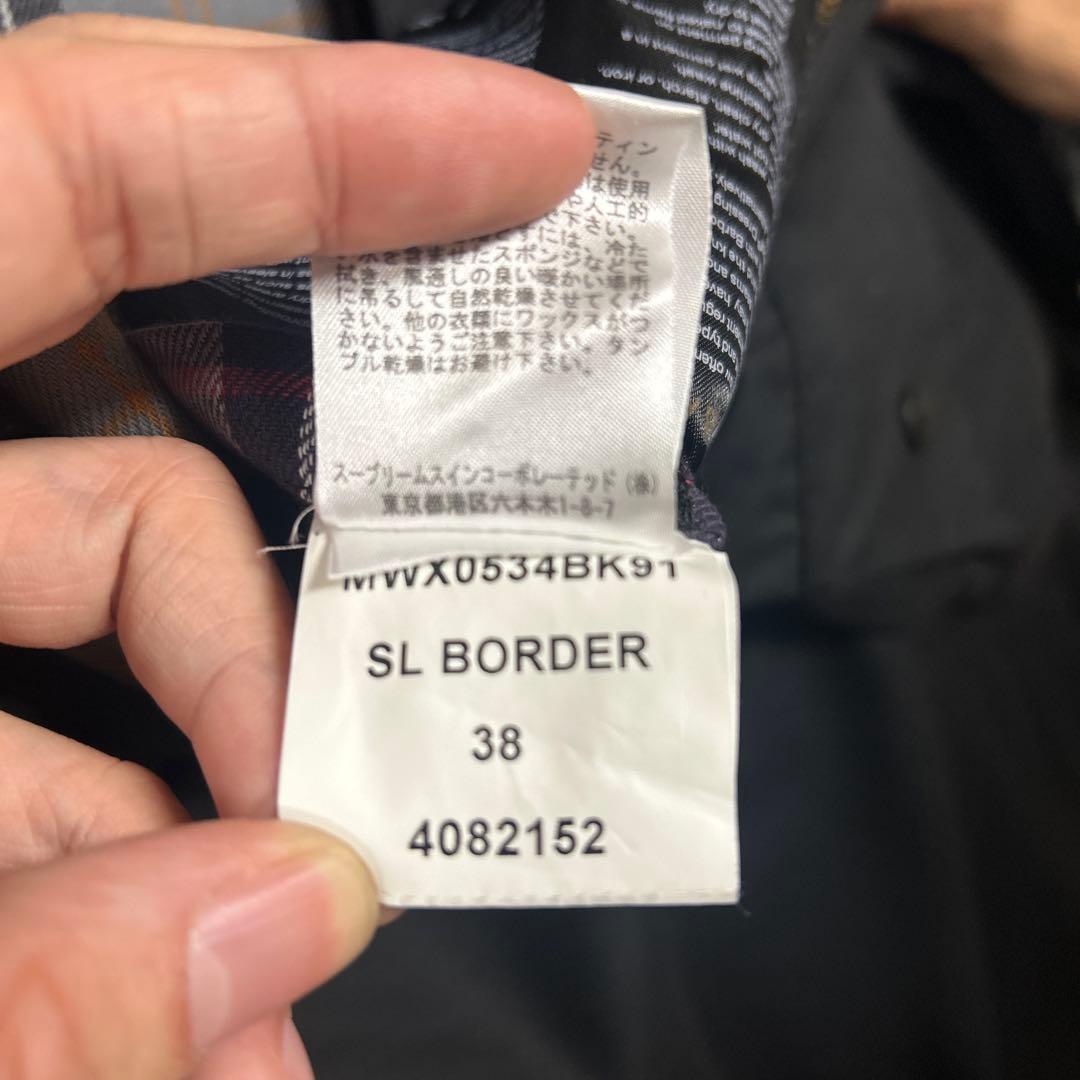 h_s1978% 様　Barbour ブラックジャケット 38インチ　ボーダー