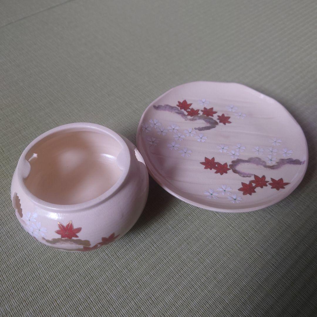 仁清雲錦画 茶巾台 f平安祥山作 茶道/茶道具