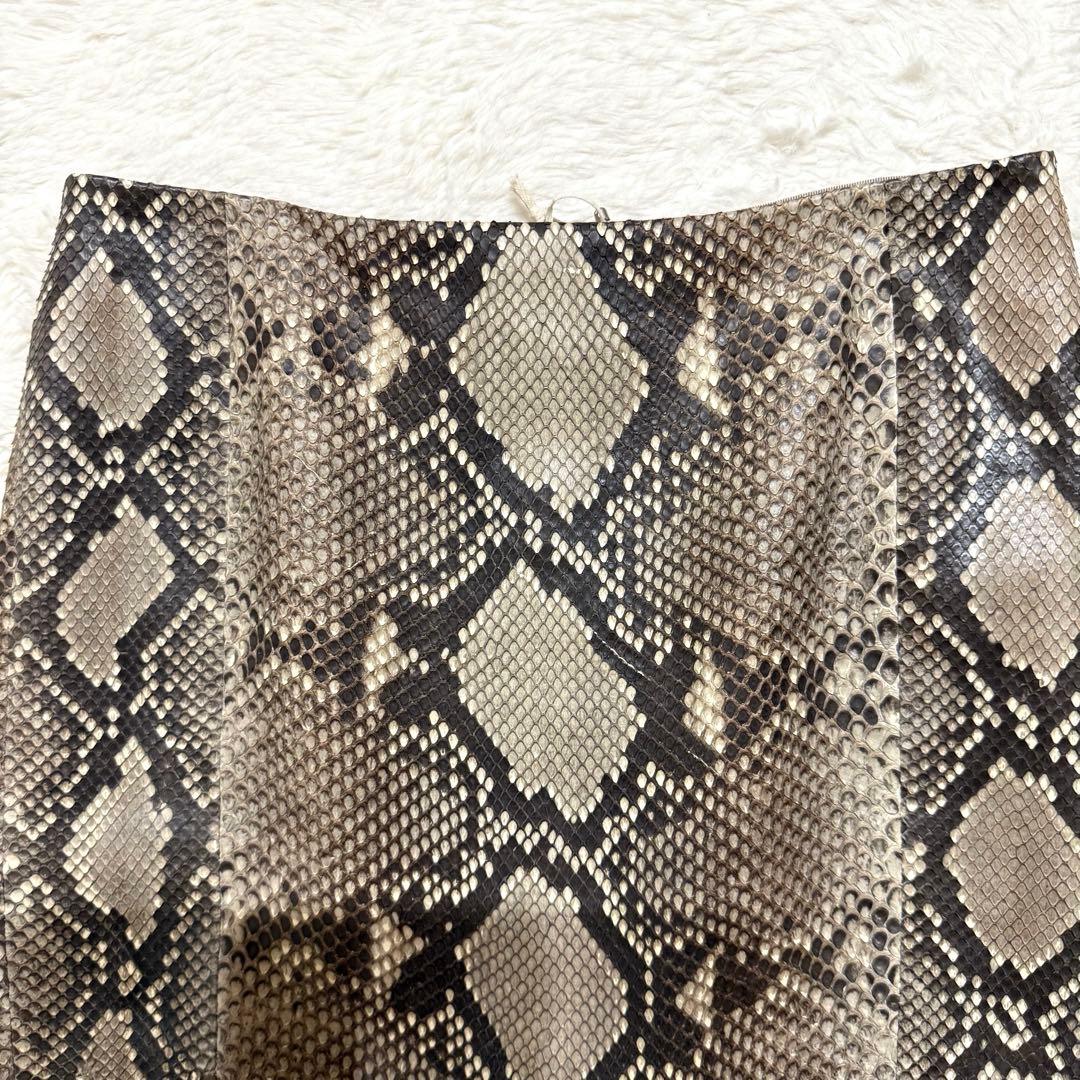 新品 Deuxieme Classe ヘビ革 パイソンレザー タイトスカート38