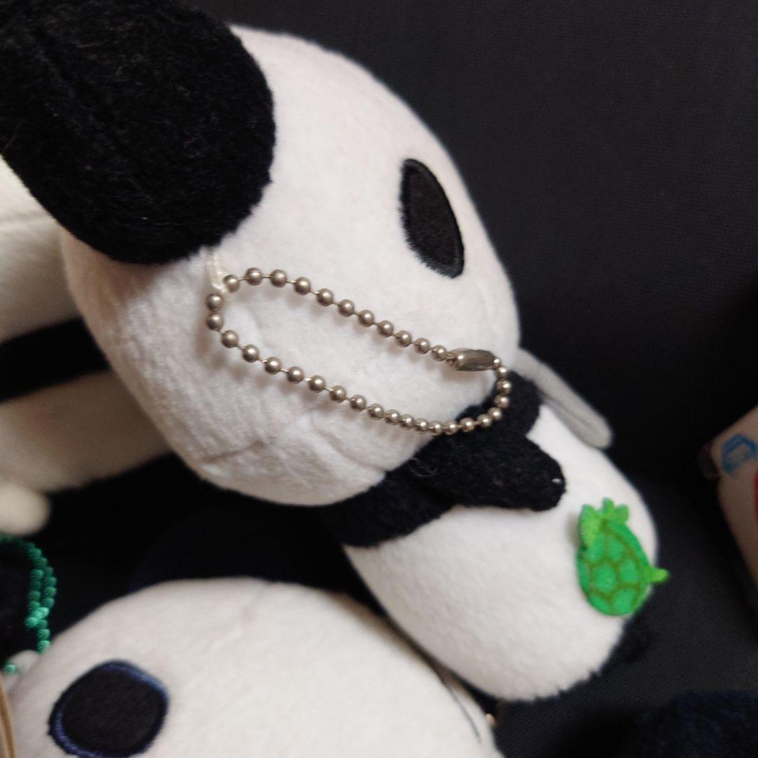 平成レトロ おじぱん おじさんなパンダ ぬいぐるみ リール付きフェイスポーチ