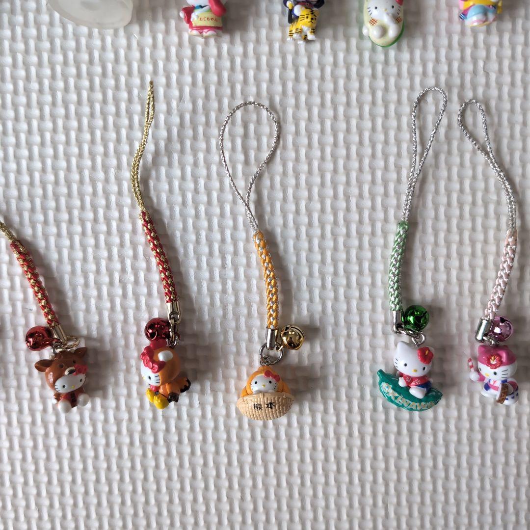 ご当地キティ32点　根付けストラップ　ファスナーマスコット