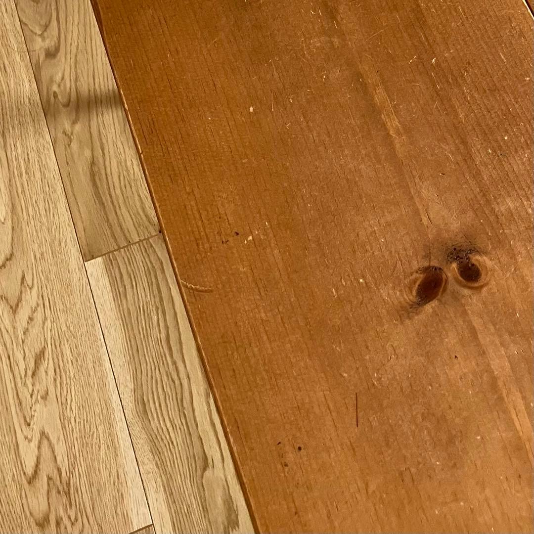 無垢材ダイニングテーブル　アイアン脚◎