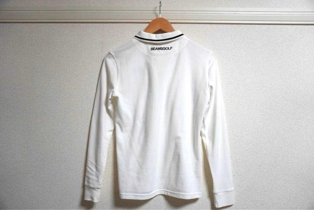 【未使用・タグ付き】BEAMSGOLF 長袖ポロシャツ ホワイト