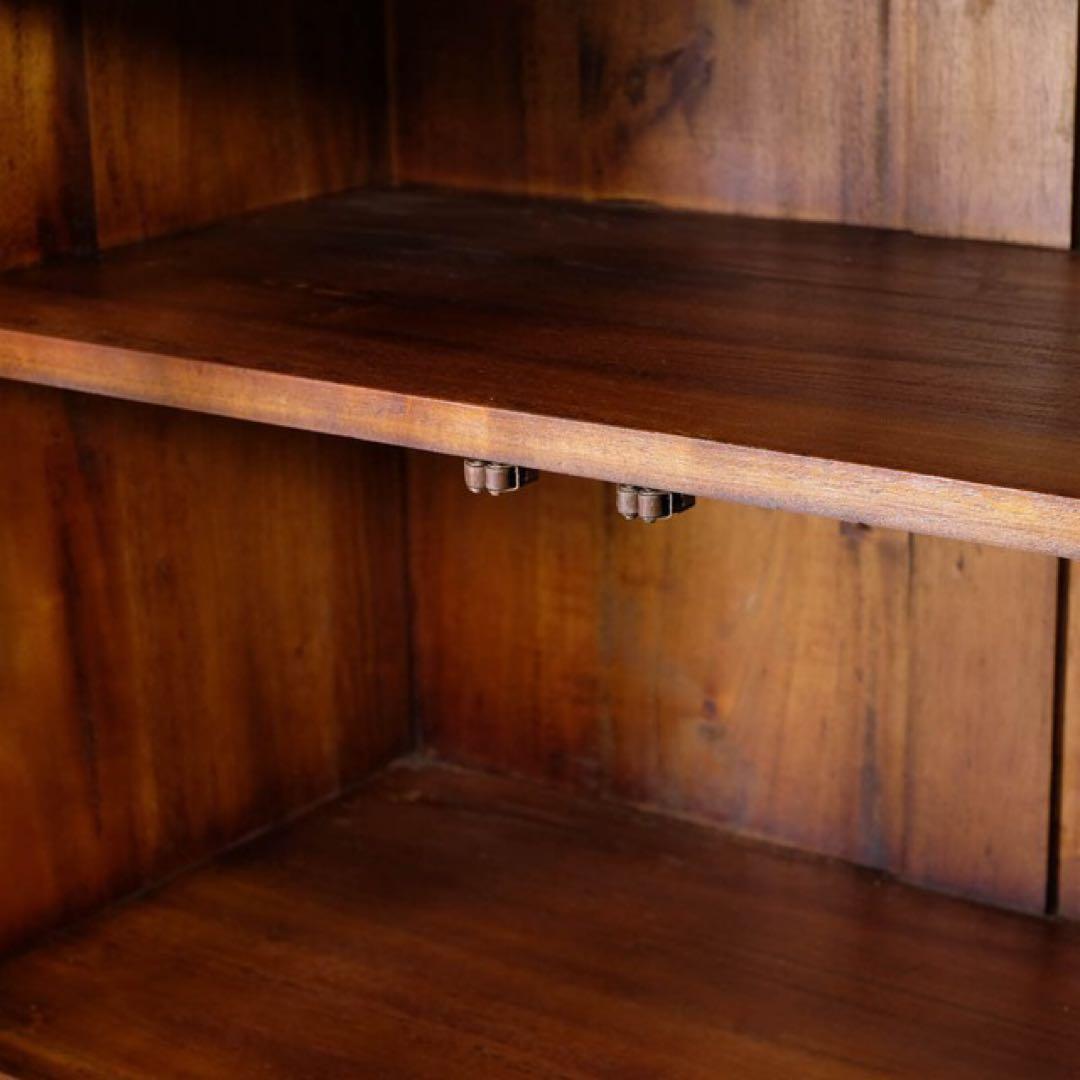 G 新品 アジアン キャビネット アンティーク カフェ カントリー 食器棚