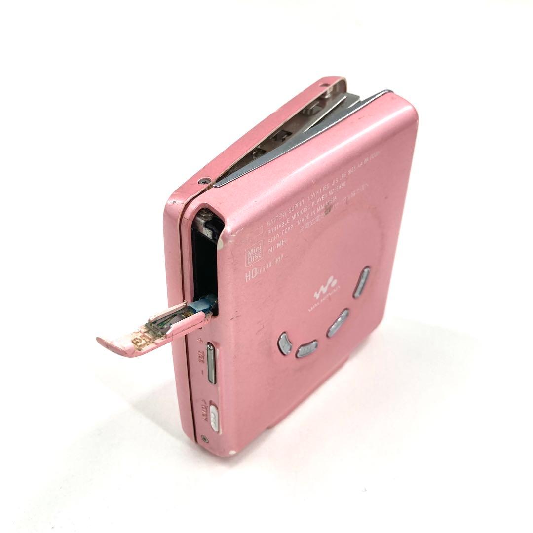SONY MDプレーヤー ピンク Hi-MD MZ-EH50 動作確認済 - メルカリ
