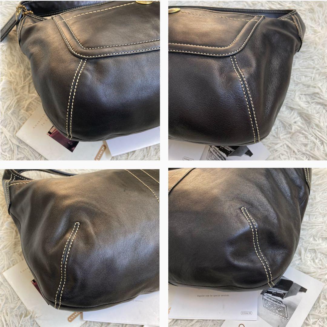 極美品 coach archive vintage old half moon