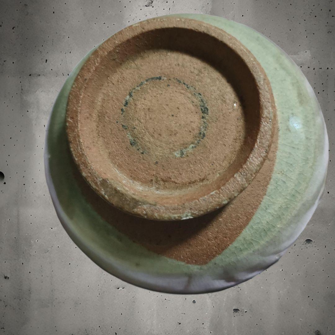 宋胡録茶碗 スンコロク 青磁 時代物 新渡り茶器