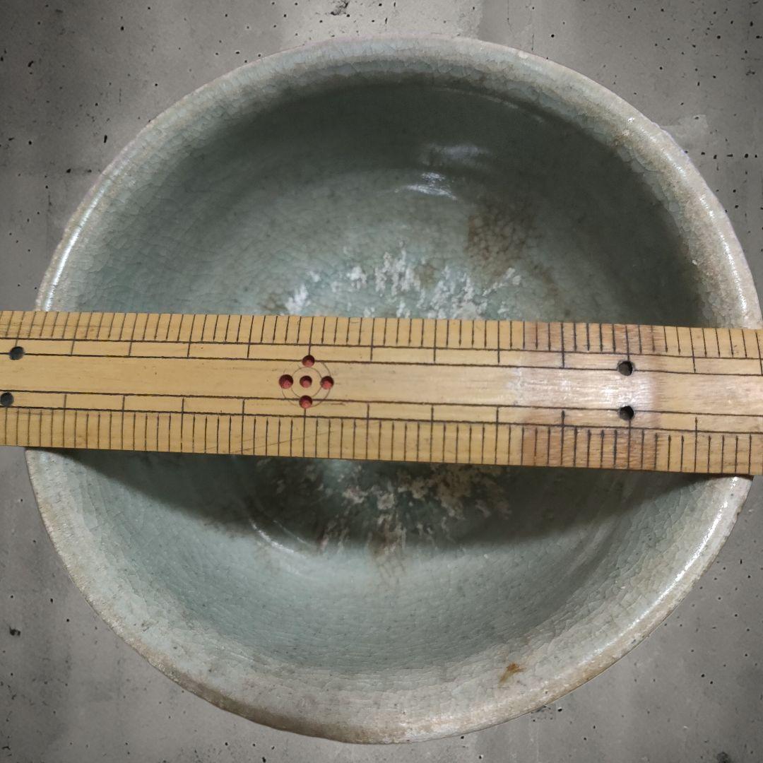 宋胡録茶碗 スンコロク 青磁 時代物 新渡り茶器