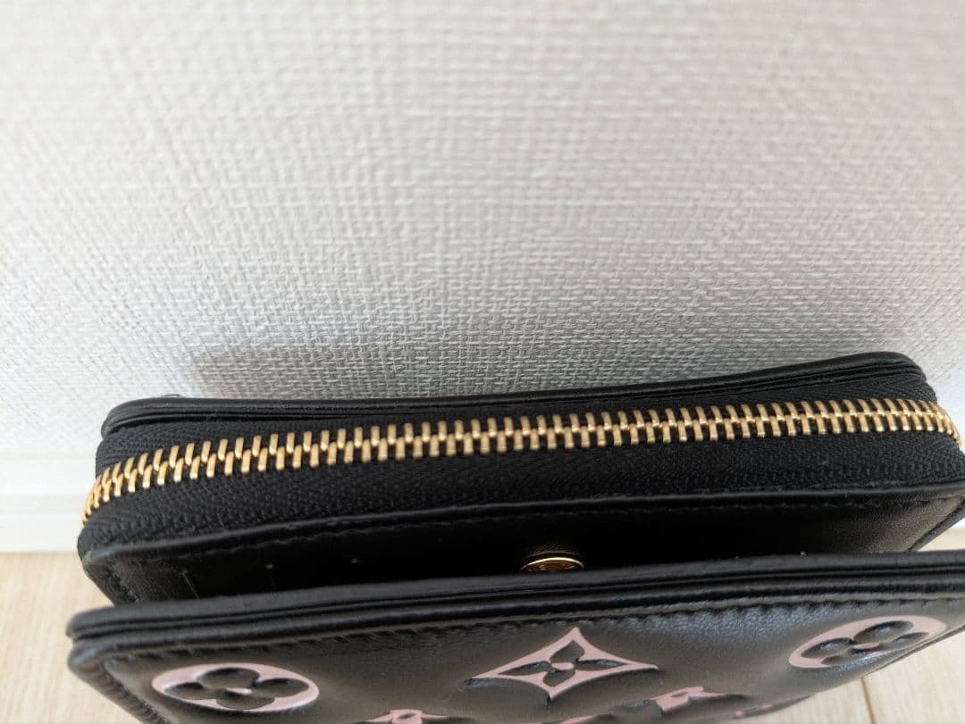 ルイ・ヴィトン財布 ポルトフォイユ・ルーM12378 ブラック ピンク