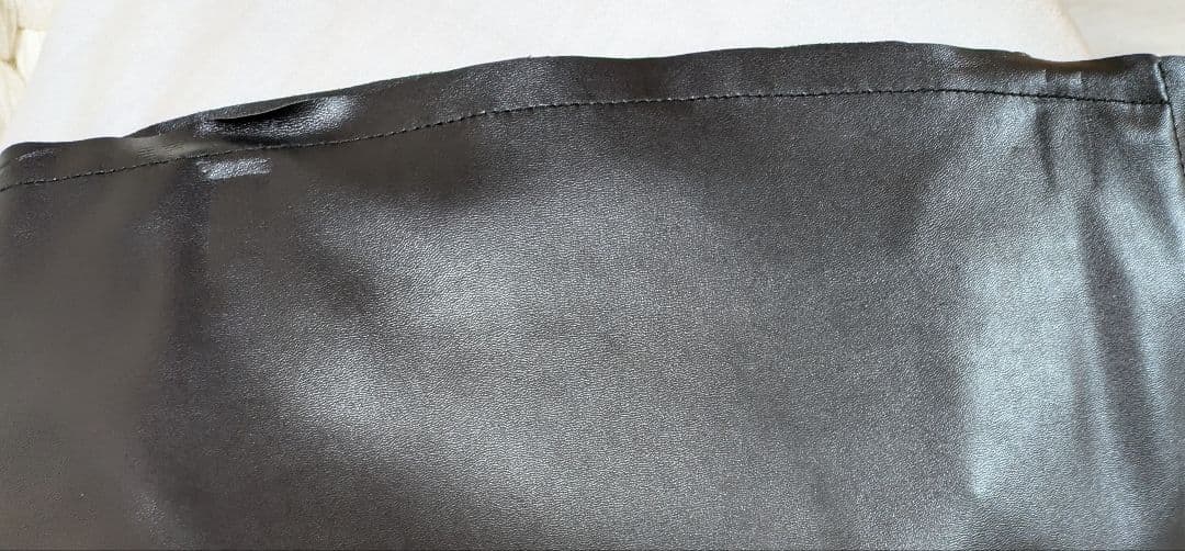 MM6 Maison Margiela マルジェラフェイクレザースカート36黒