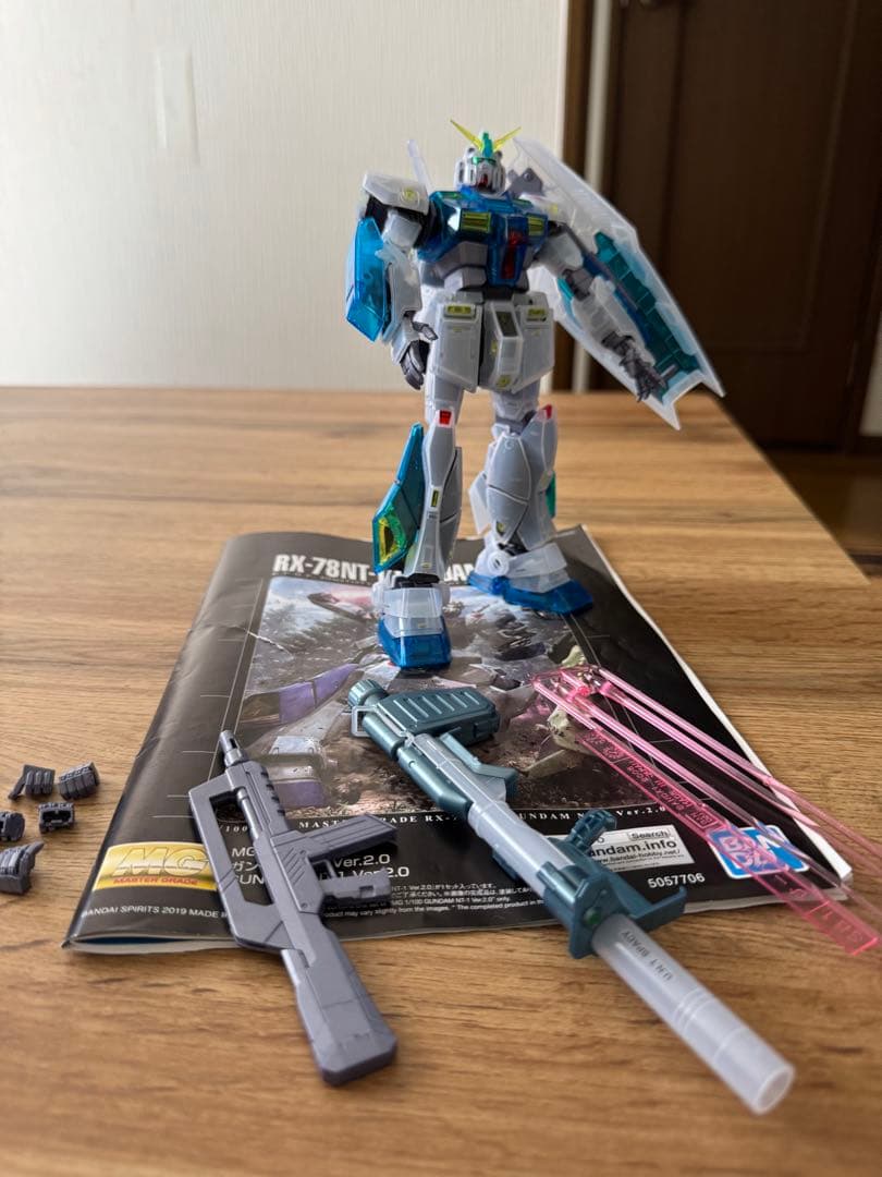 ジャンク扱い】MGガンプラ2種 組立済み（素組み) ⑤ ガンダム