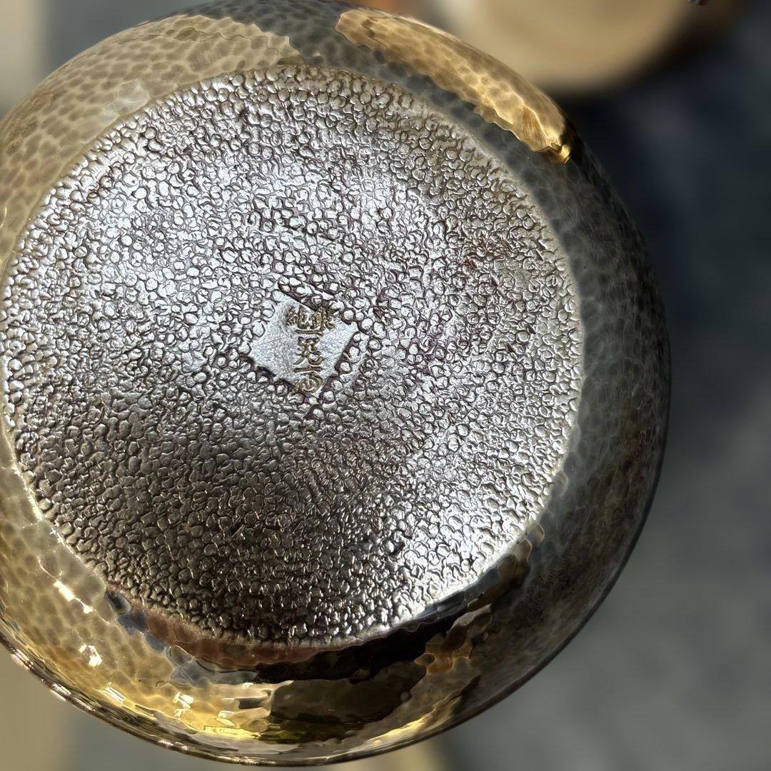 純銀製 金蘭模様彫 蕾摘 湯沸 銀瓶 工芸品 美術品 煎茶道具 - メルカリ