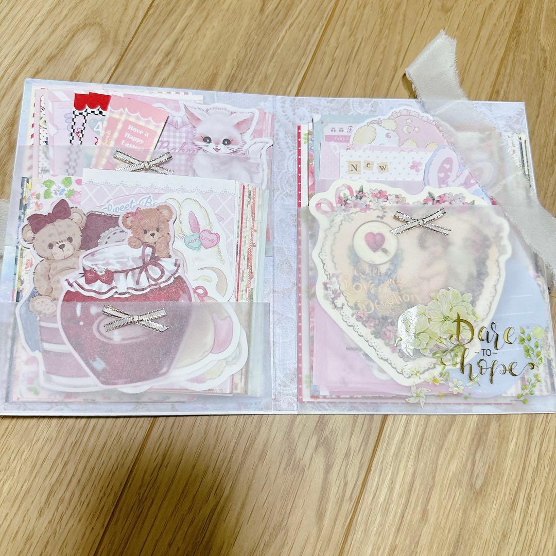 おすそ分けポケット④ 女の子平袋 紙ものセット❤️おすそ分けファイル