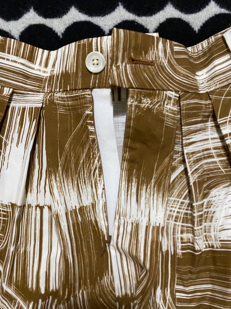 【新品】マーガレットハウエル ブラシペイントのプリントスカート