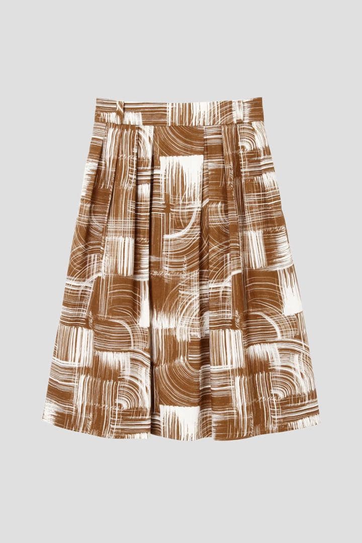 【新品】マーガレットハウエル ブラシペイントのプリントスカート