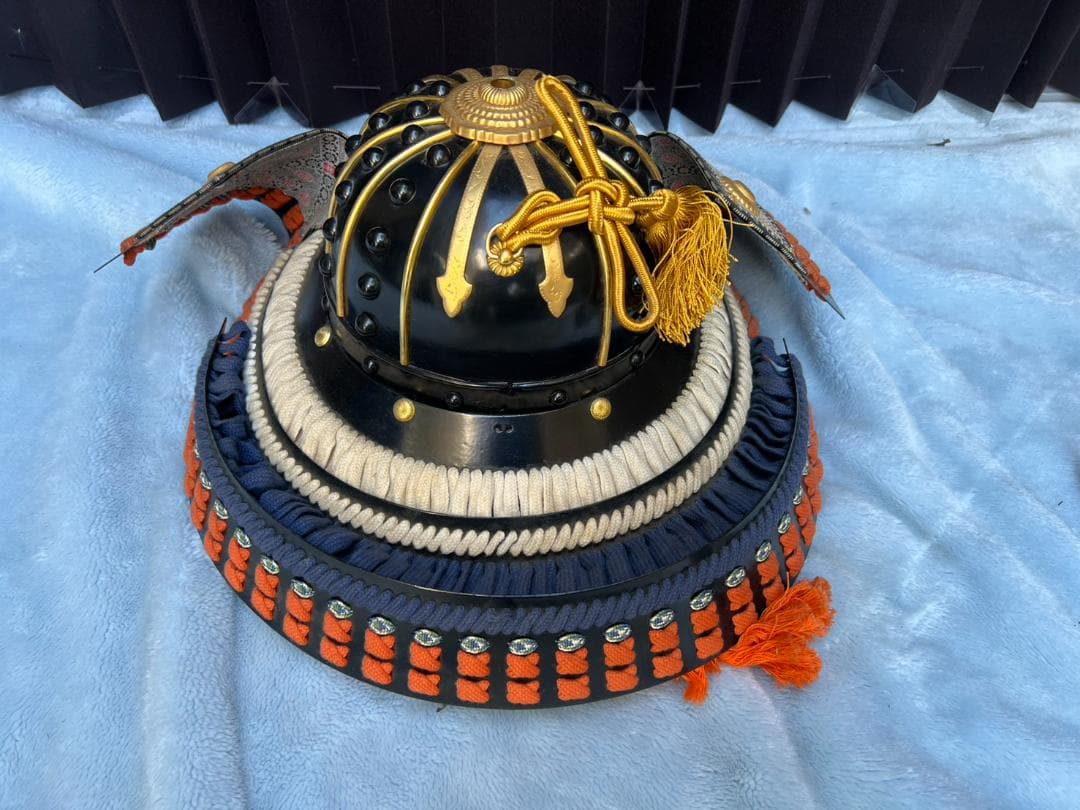 中古■黒胴当世素掛■ 赤 白 紺■甲冑■鎧■兜■時代■甲冑セット