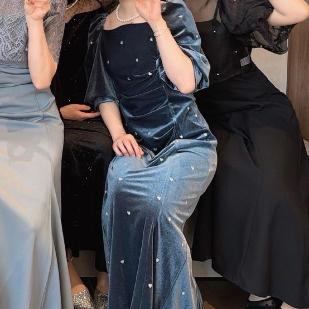 スーツ・フォーマル・ドレス Niana et.UNiVER Sweetheart velour dress