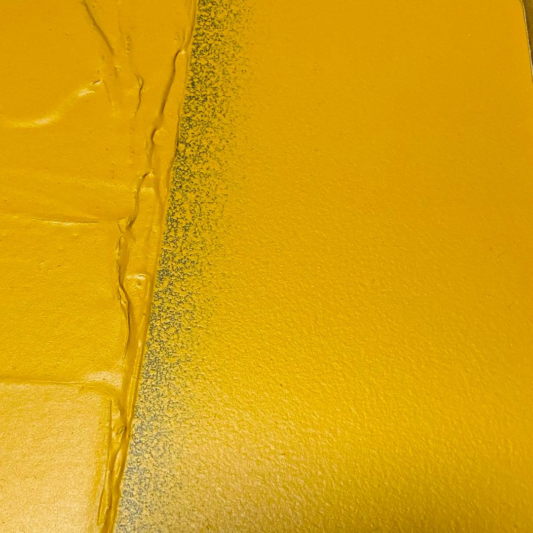 佐久間　尊経　(連作)「光彩」・・・(無限に)ー(黄土) 1990 アクリル