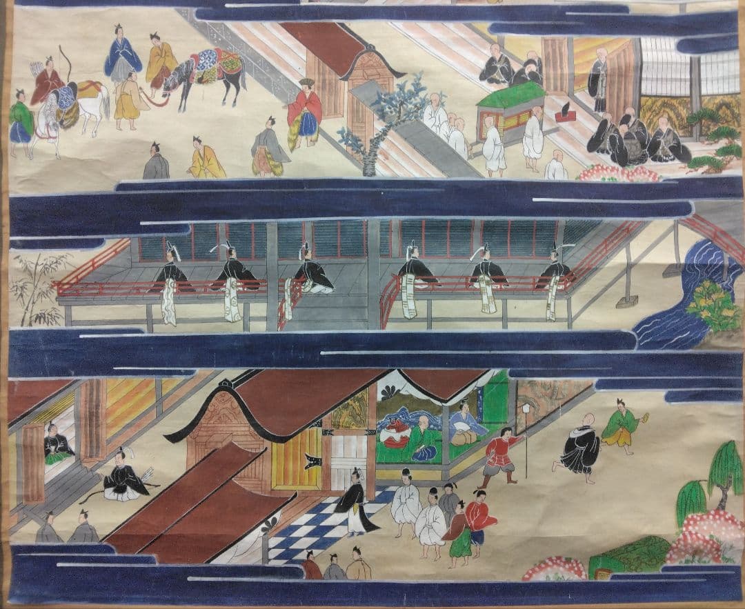 絵伝　親鸞聖人　紙本　２幅　掛軸