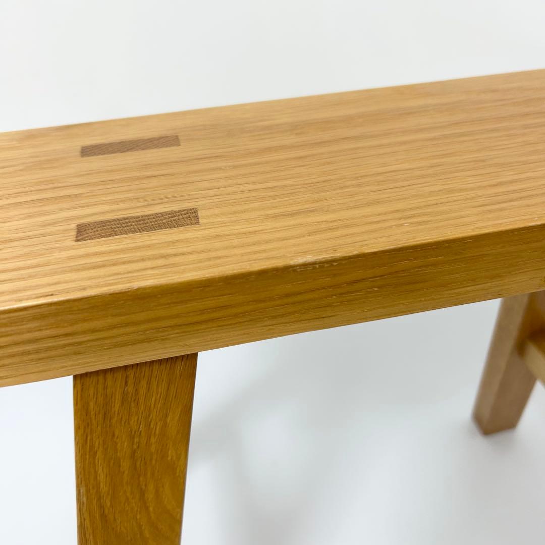 無印良品 MUJI ベンチ オーク材 小 廃盤品 スツール　②