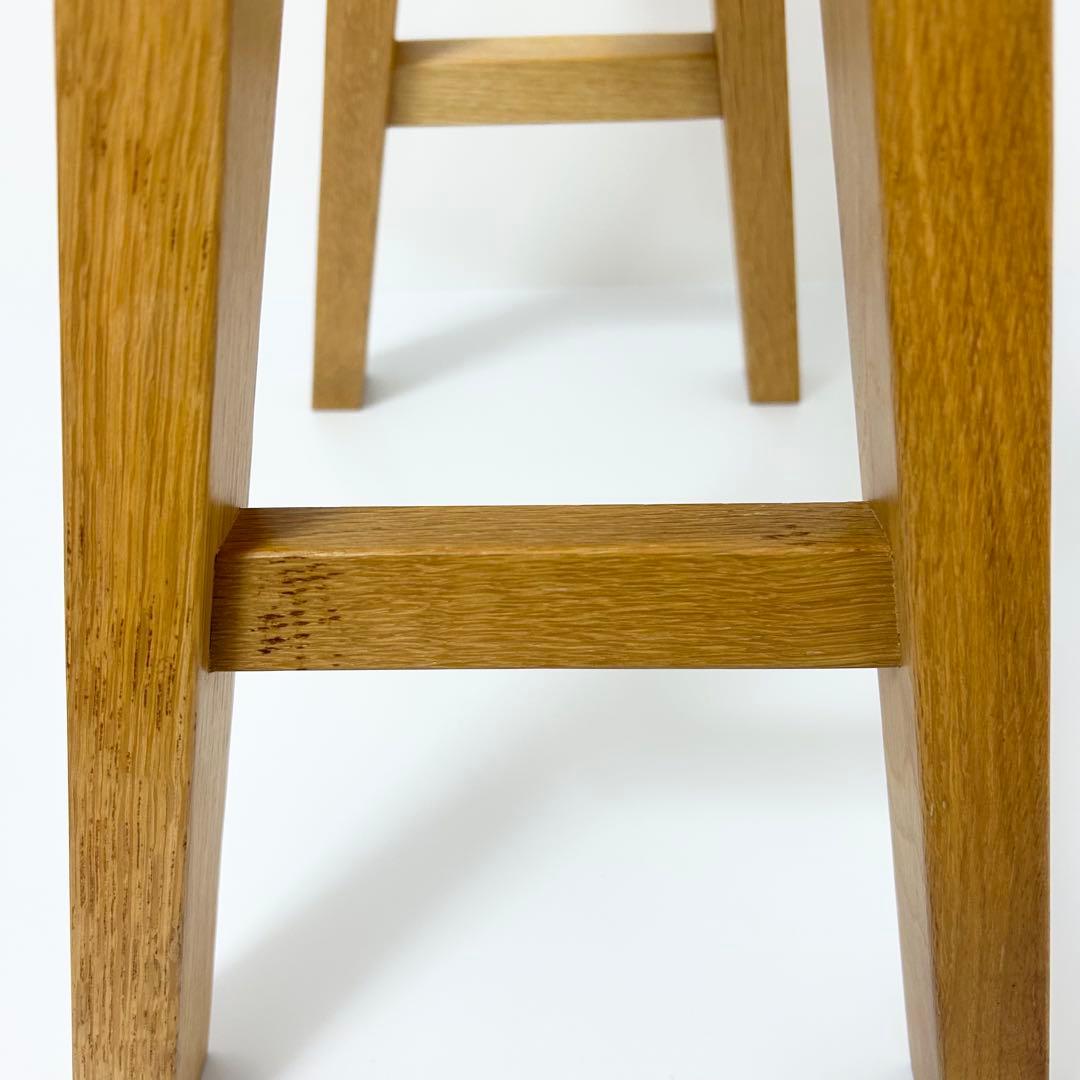 無印良品 MUJI ベンチ オーク材 小 廃盤品 スツール　②