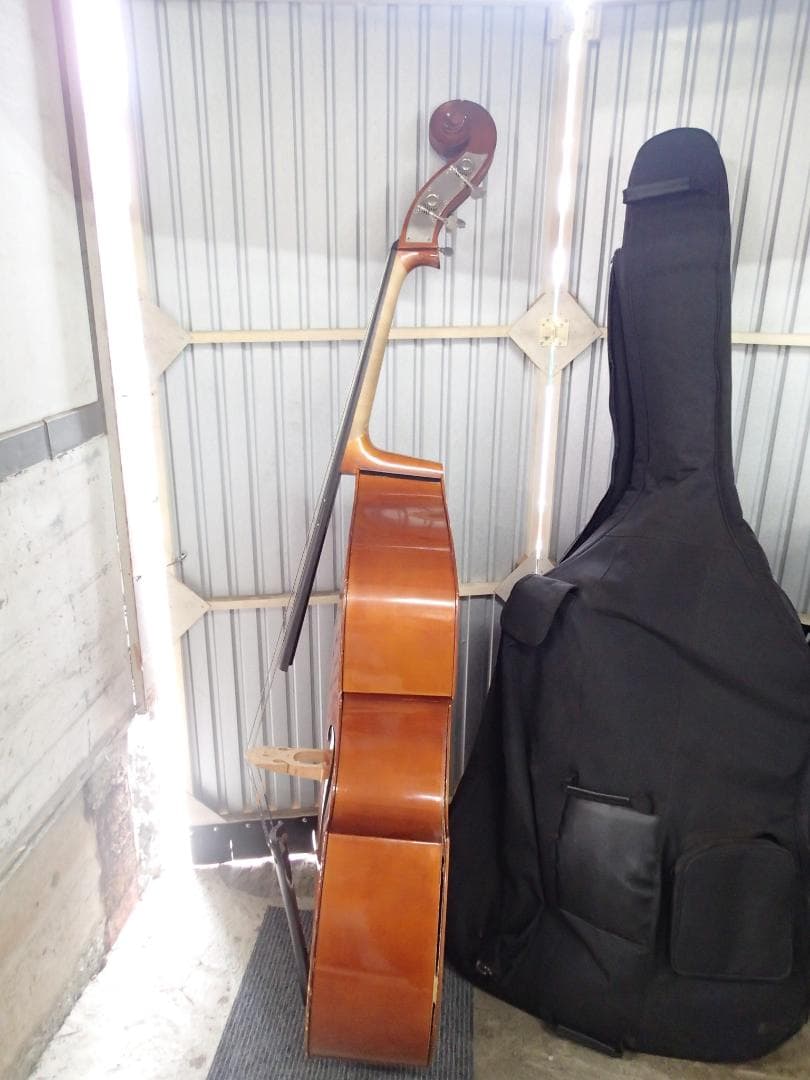 nt250411-003Z コントラバス 3/4 ケース付き REGH