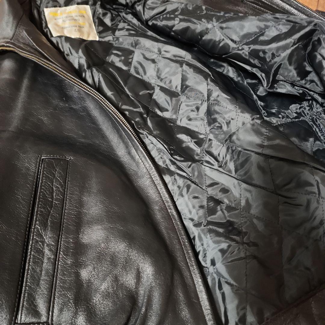 フランス軍 FRENCH BOMBER JACK 本革レザージャケット 短丈 メンズ