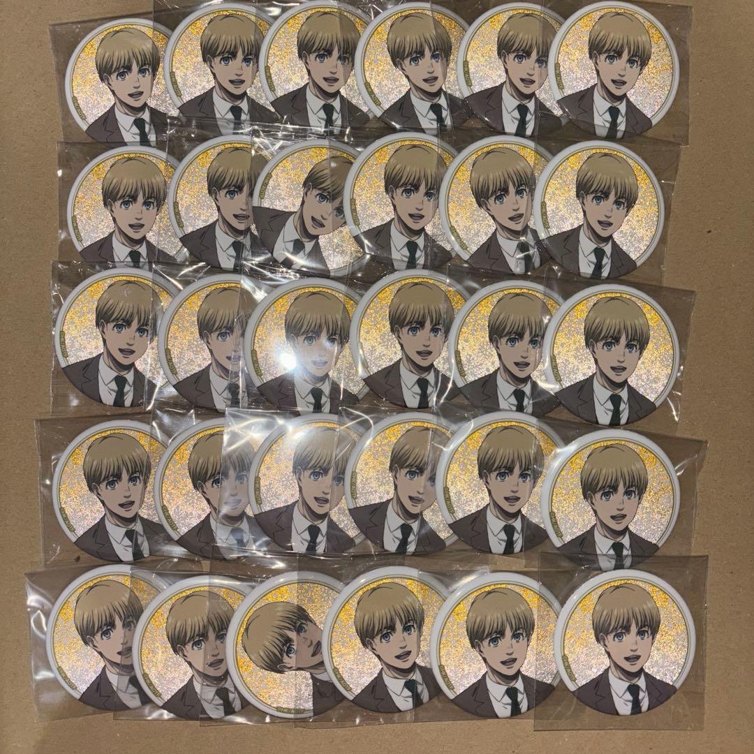 進撃の巨人 ドンキホーテ コラボ 缶バッジ ジャン&アルミン O