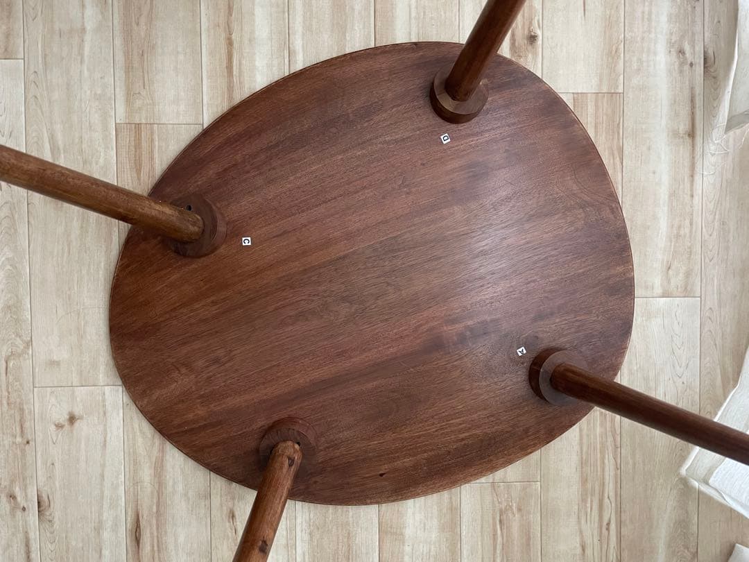 ZARAHOME 面取り加工 ウッド サイドテーブル