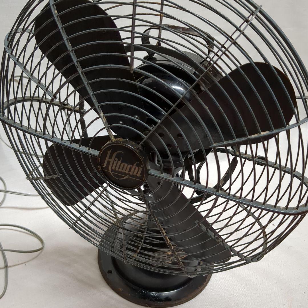 HITACHI レトロ扇風機 昭和レトロ】HITACHI レトロ扇風機 緑 グリーン