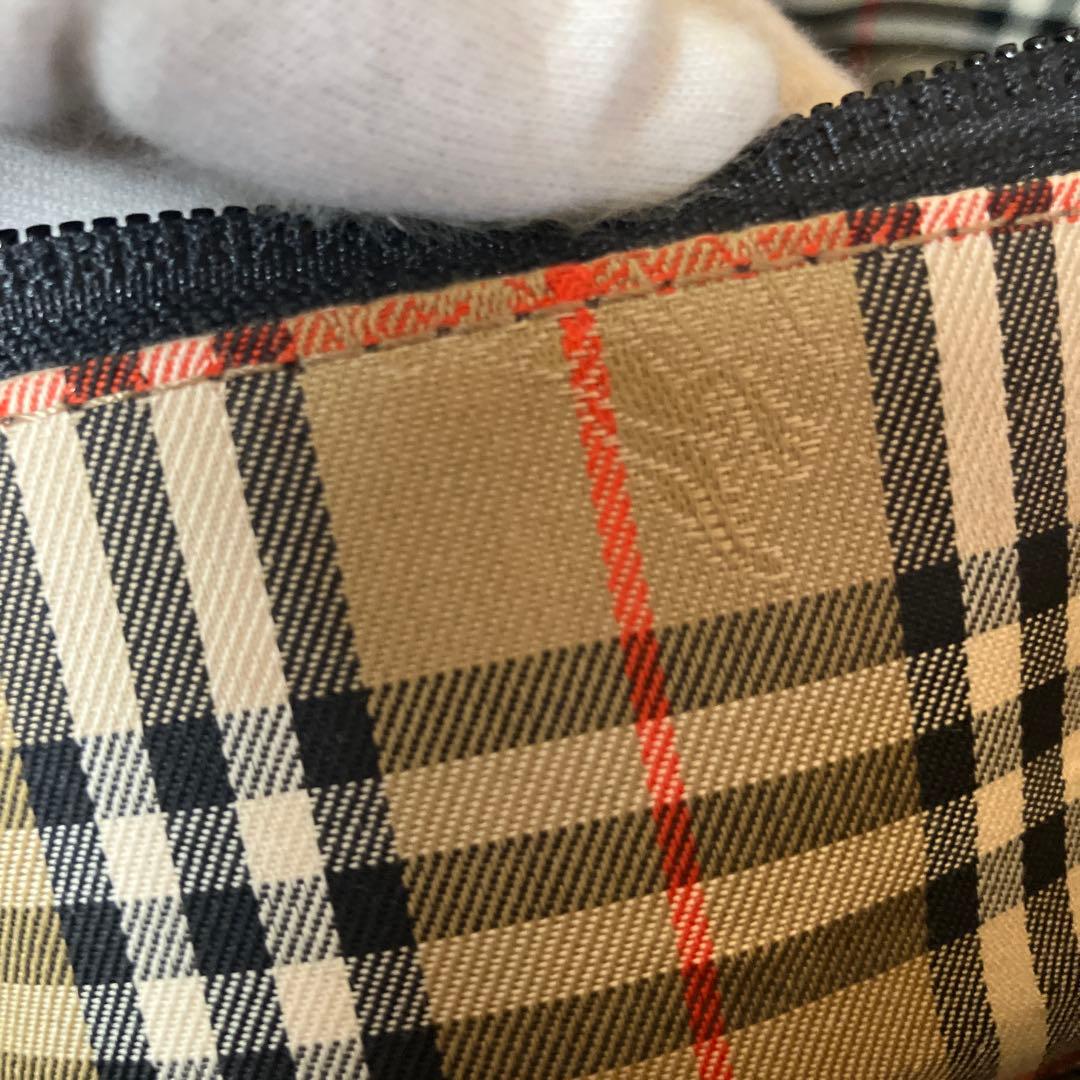 E22 Burberry バーバリー レザー トートバッグ ハンドバッグ