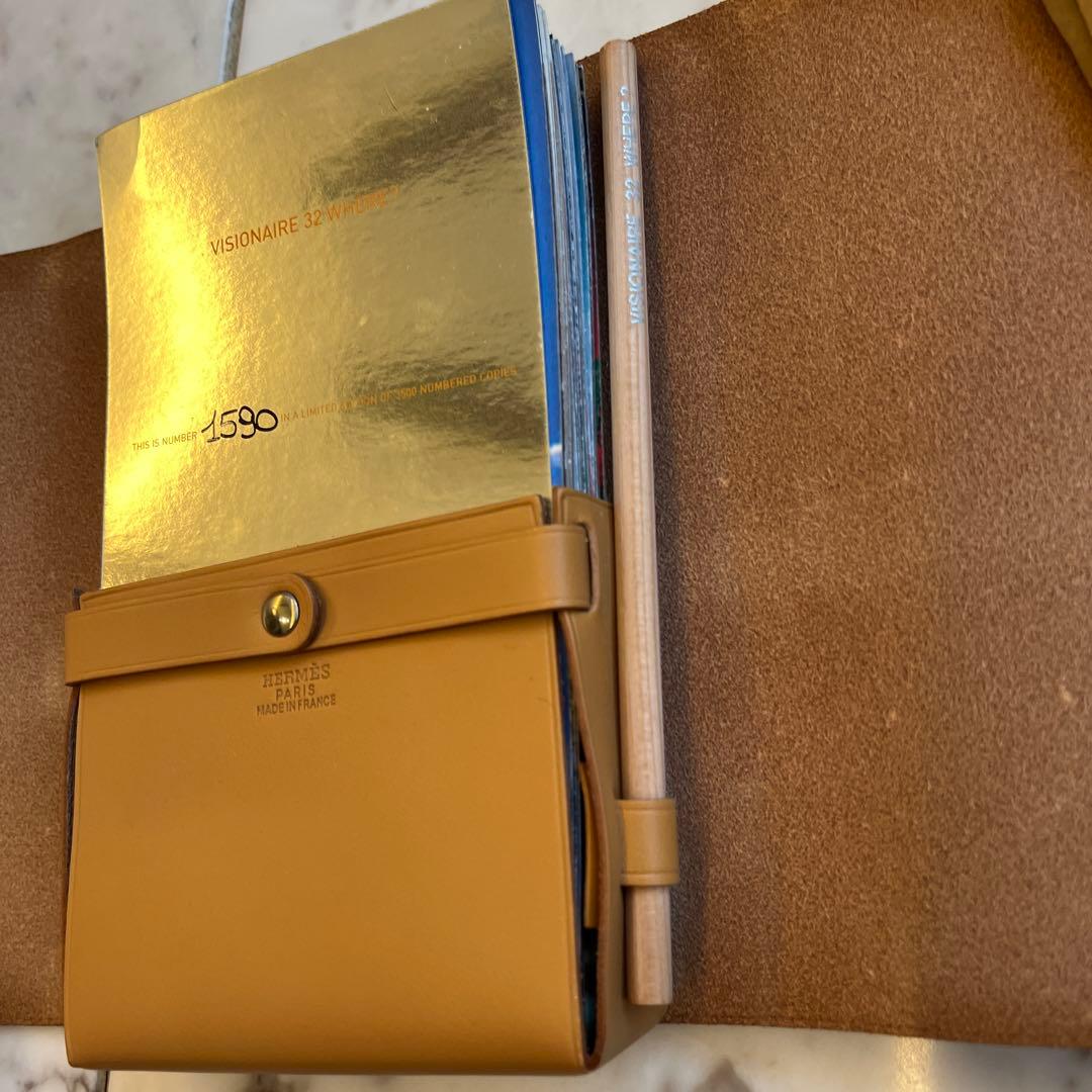 HERMES エルメス ヴィジョネア32 ポストカード カードカバー レザー