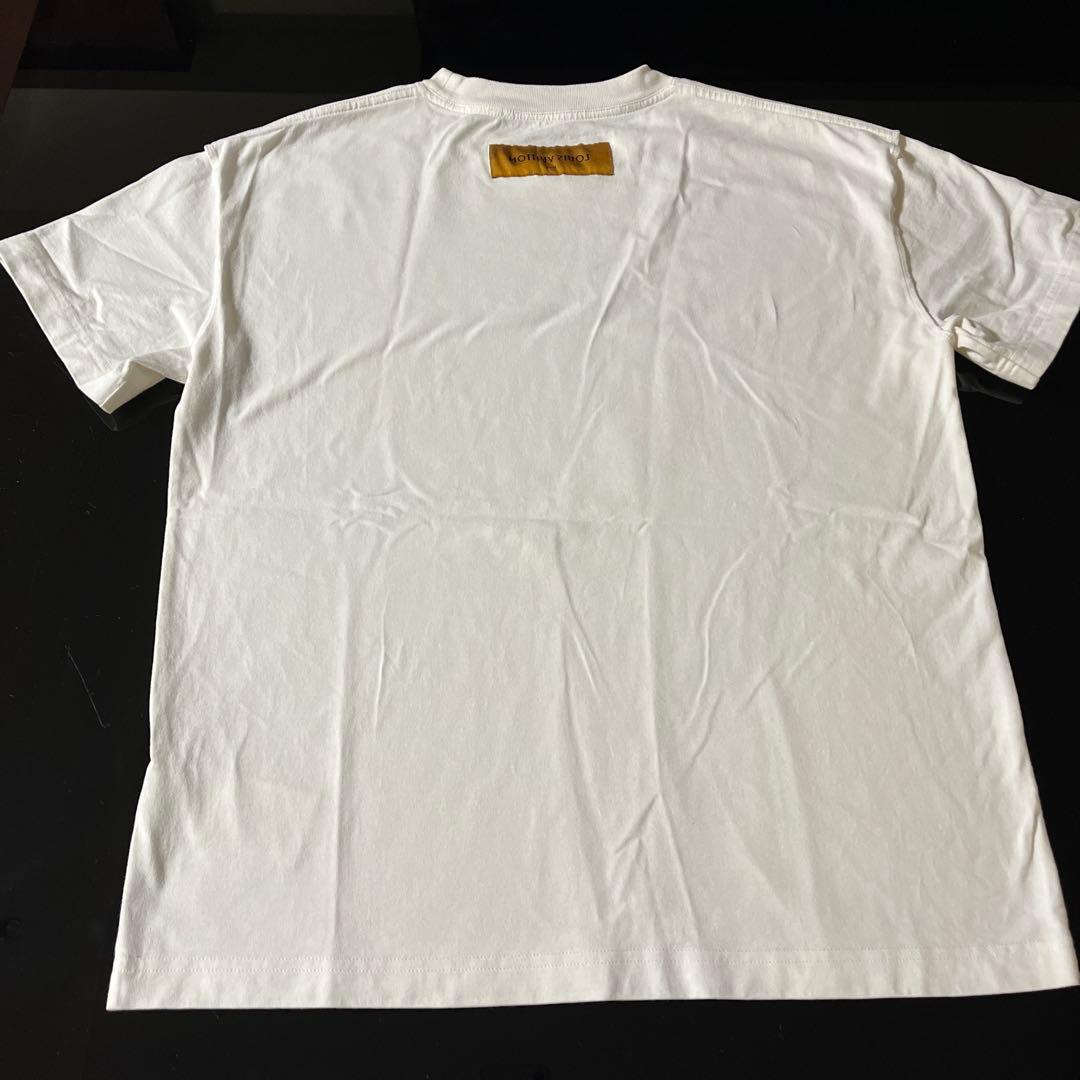 ルイヴィトン 22SS フラワーペインティング Tシャツ size M ホワイト
