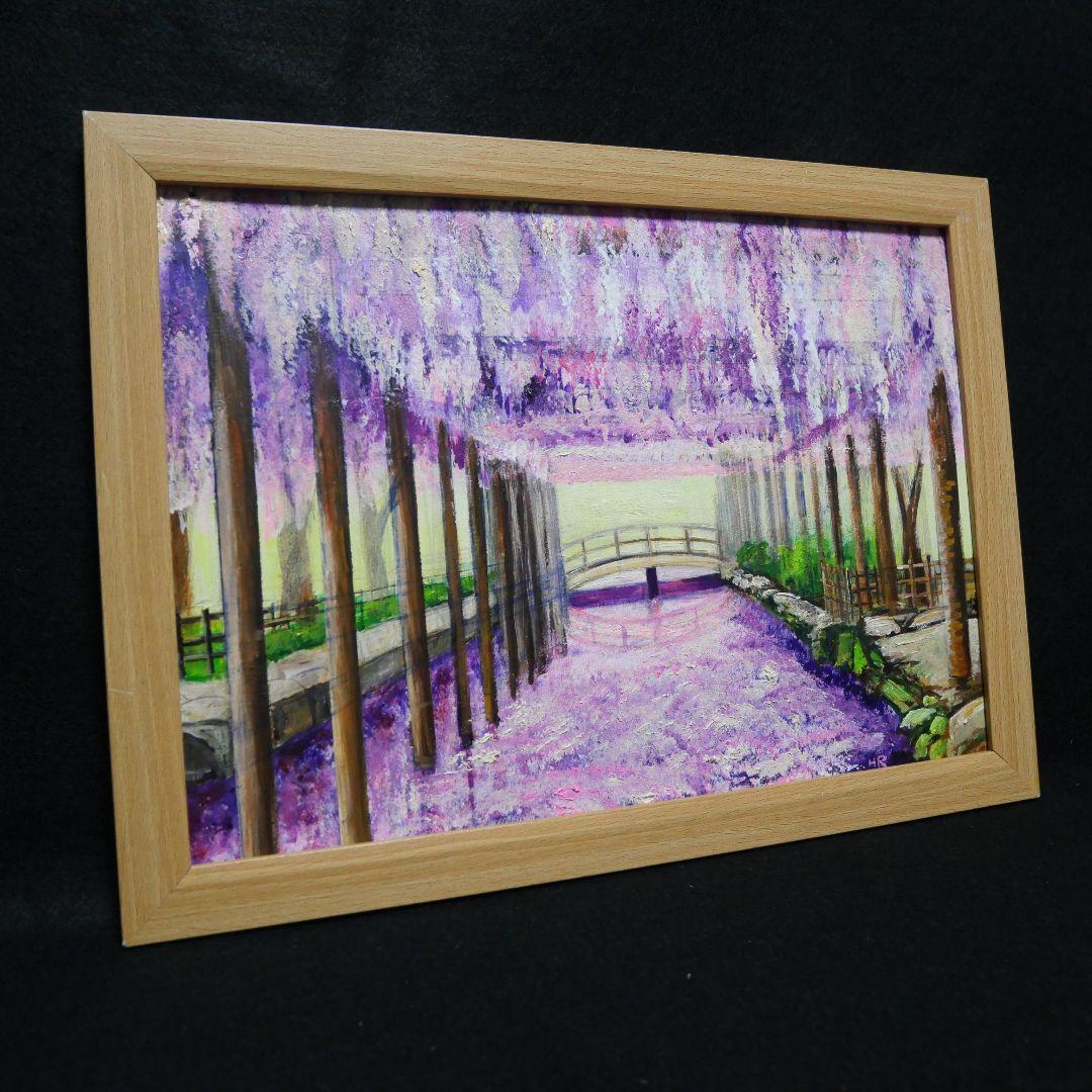 油絵 絵画 【藤祭り】