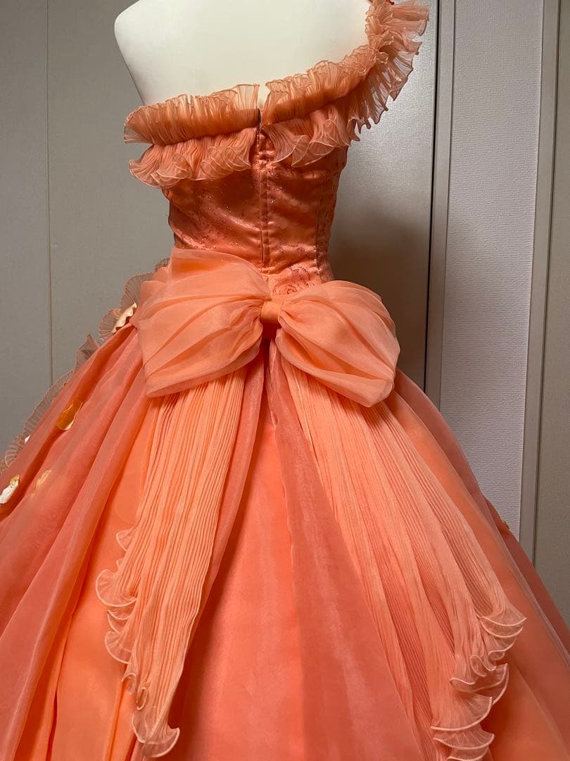 【お値下げ中】AIMER♥︎サーモンピンク(オレンジ)ドレス【エメ】